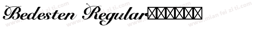 Bedesten Regular字体转换
